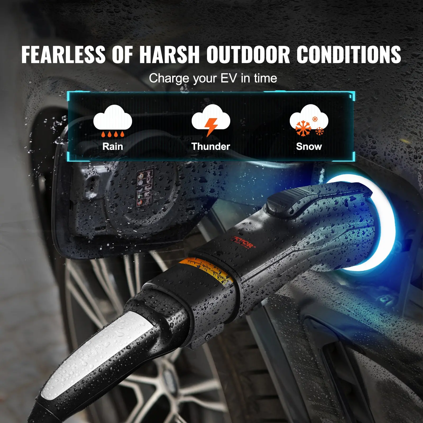 VEVOR Tesla to J1772 Charging Adapter, Max 48 Amp 240V, J1772 EVs Charger Adapter - Image 4