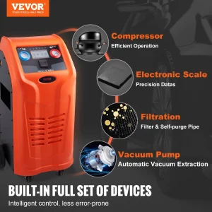 VEVOR Fully Automatic Refrigerant Recovery Machine