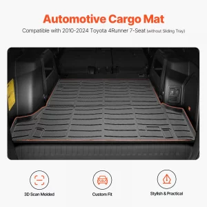 VEVOR Cargo Mat Compatible with Toyota 4Runner 7 Seater
