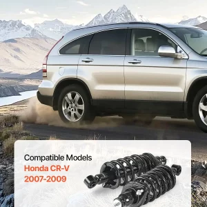 VEVOR Rear Shock Absorber Strut Assembly, 2Pcs Shock and Strut Assembly with Coil Spring