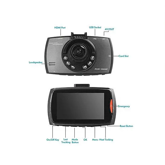 SafetyFirst HD 1080p Car Dash CamCorder with Night Vision - Image 2