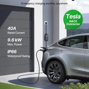 VEVOR Level 2 Tesla Charger, 40 Amp Adjustable Current, 240V