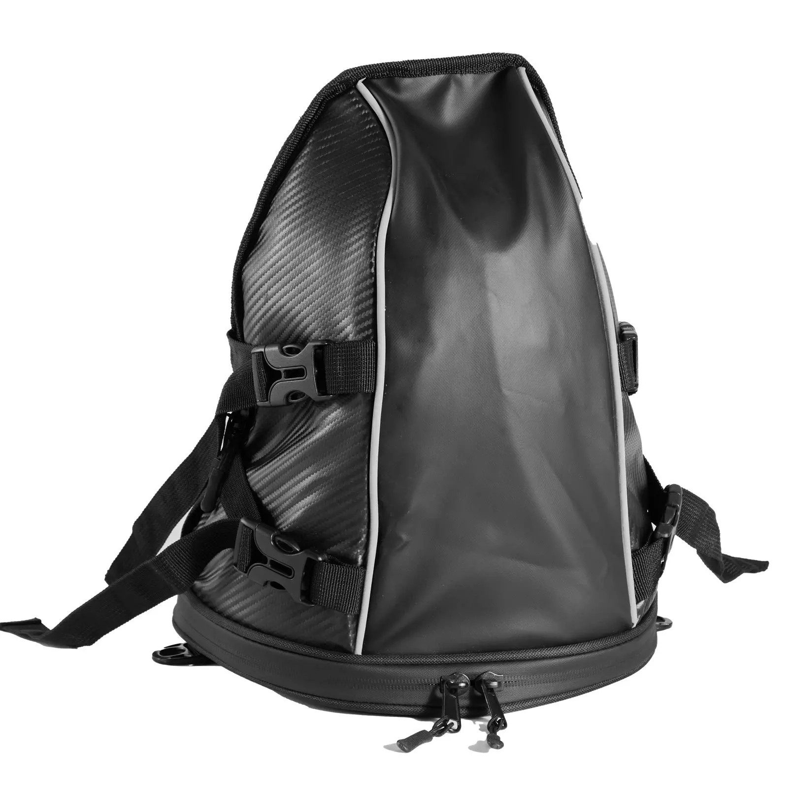 VEVOR Motorcycle Tail Bag, 10 L Motorcycle Rear Seat Bag with Waterproof Rain Cover, Outdoor Sports Motorbike Luggage Storage Trunk Rack Backpack Handbag with Shoulder Strap and Inner Pocket, Black - Image 8