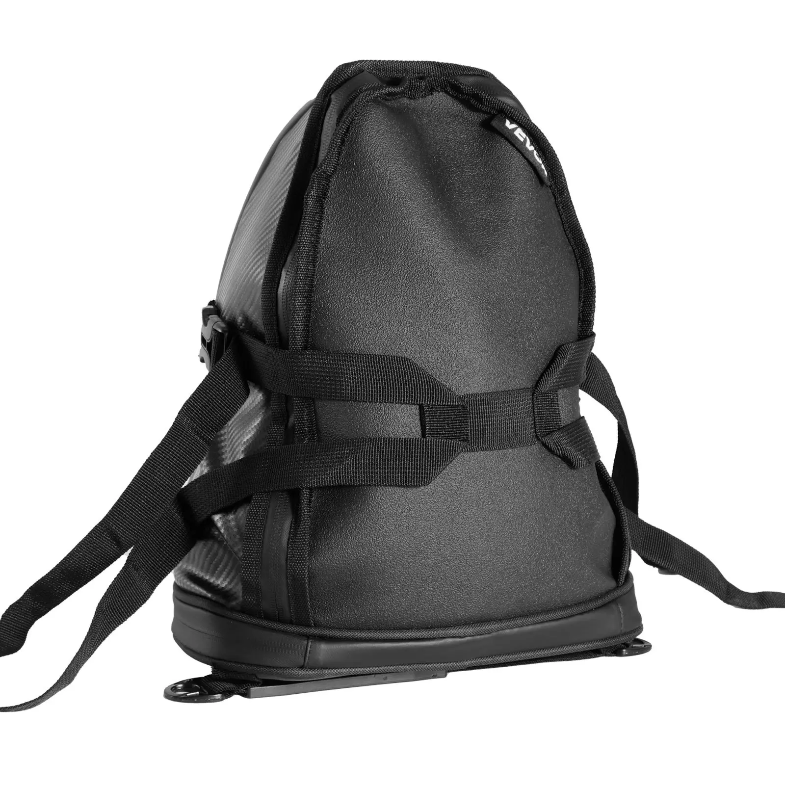 VEVOR Motorcycle Tail Bag, 10 L Motorcycle Rear Seat Bag with Waterproof Rain Cover, Outdoor Sports Motorbike Luggage Storage Trunk Rack Backpack Handbag with Shoulder Strap and Inner Pocket, Black - Image 9