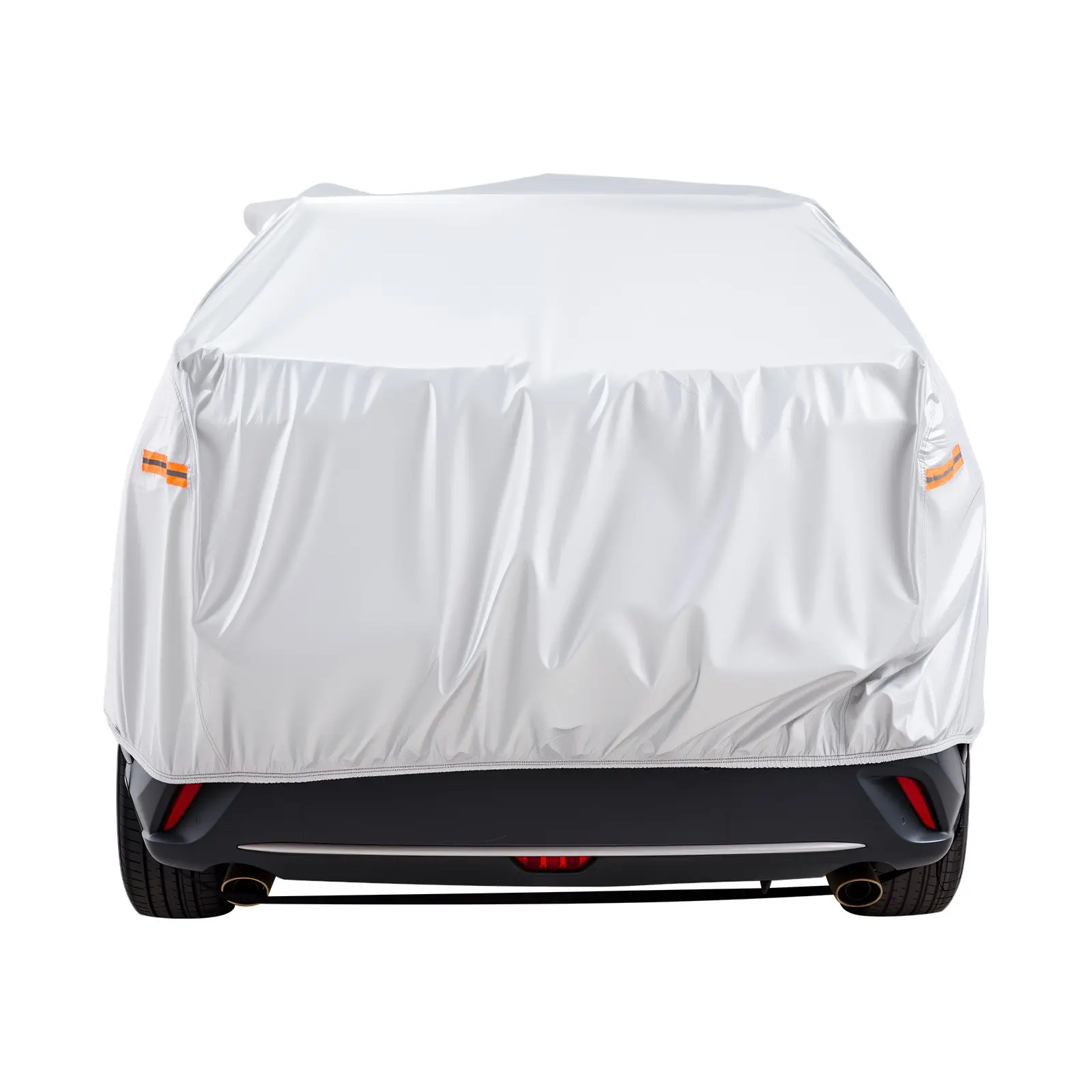 VEVOR Car Cover, Car Cover Waterproof for Toyota RAV4 Compact SUV, Custom-fit All Weather Sun Rain Wind Frost Dust Snow Protection Full Exterior Covers with Door Zipper and Cotton Lining, Silver - Image 8