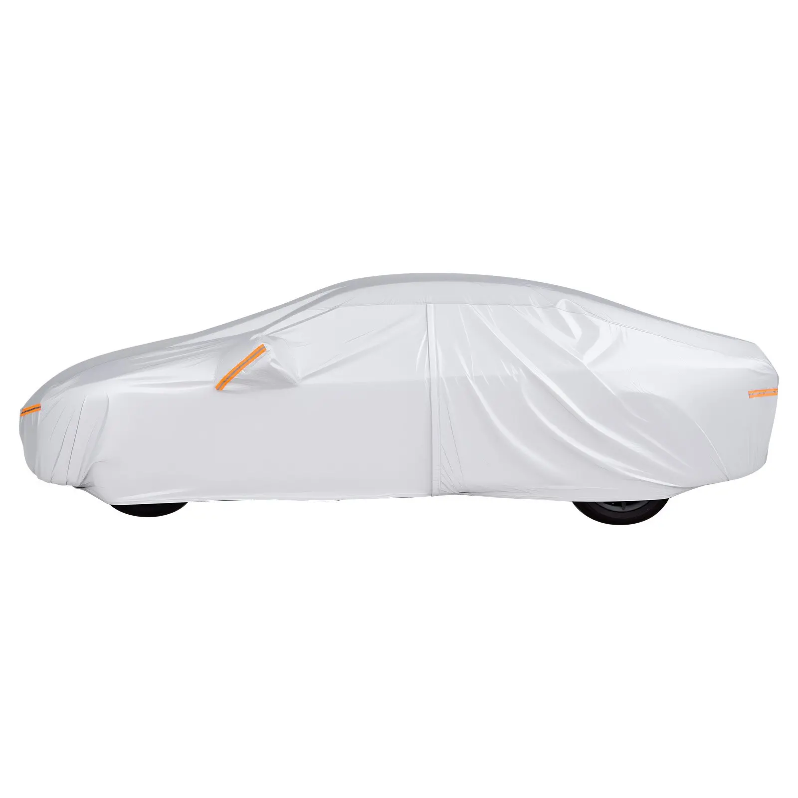 VEVOR Car Cover, Car Cover Waterproof for Toyota RAV4 Compact SUV, Custom-fit All Weather Sun Rain Wind Frost Dust Snow Protection Full Exterior Covers with Door Zipper and Cotton Lining, Silver - Image 9